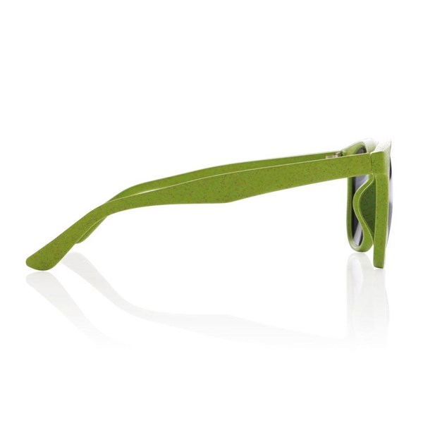 Obrázky: Zelené slnečné okuliare s rámom zo slamy, Obrázok 3