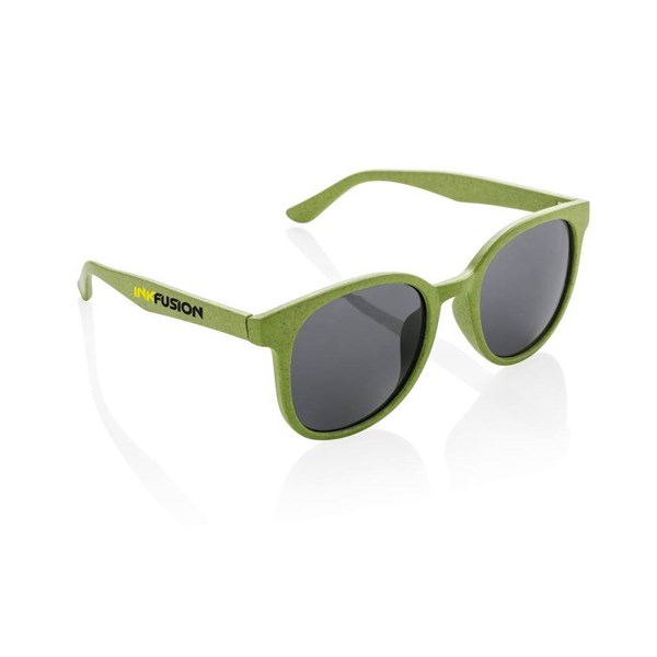 Obrázky: Zelené slnečné okuliare s rámom zo slamy, Obrázok 4