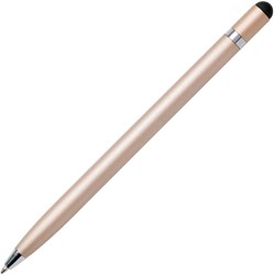 Obrázky: Jednoduché zlaté kovové pero a stylus, bez klipu