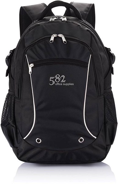 Obrázky: Čierny ruksak na notebook bez PVC, Obrázok 2
