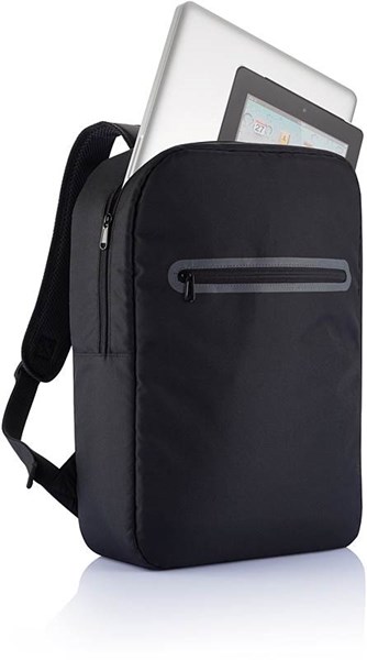 Obrázky: Čierny ruksak na notebook z polyesteru, Obrázok 2