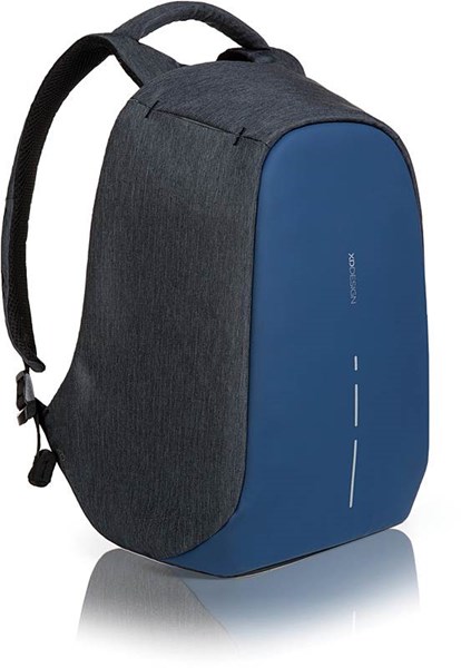 Obrázky: Tm.modrý mestský ruksak s ochranou proti vreckárom