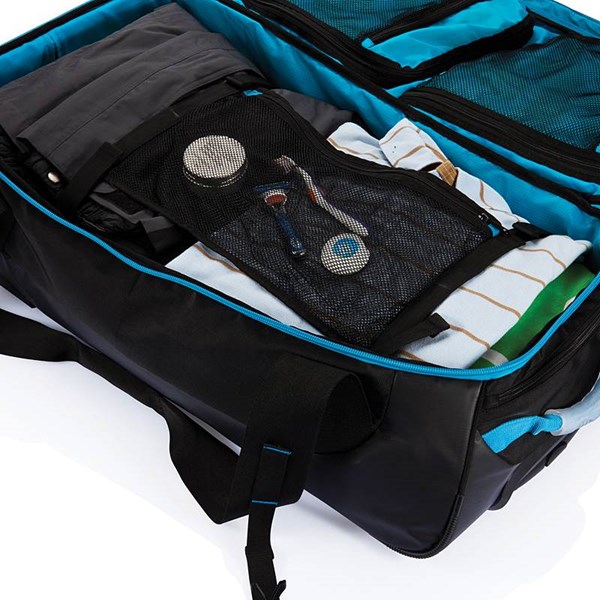 Obrázky: Čierna cestovná taška s modrými doplnkami, Obrázok 7