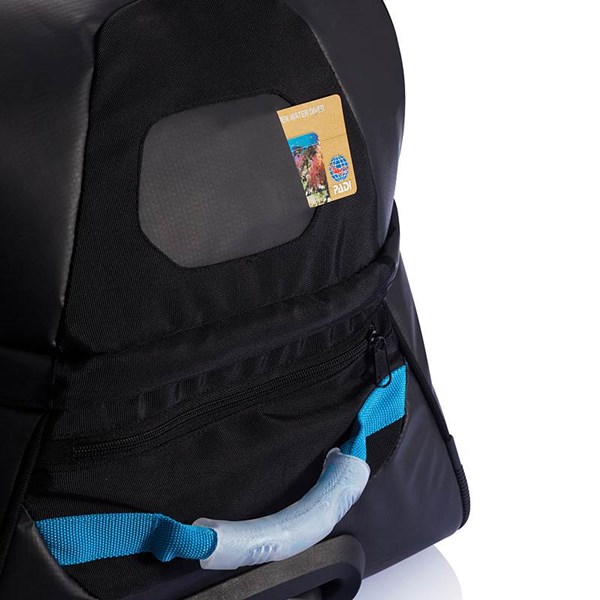 Obrázky: Čierna cestovná taška s modrými doplnkami, Obrázok 9
