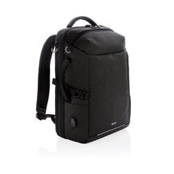 Obrázky: Čierny XXL ruksak Swiss Peak s RFID a USB portom