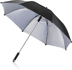 Obrázky: Čierny odolný dáždnik s dvojitým poťahom