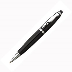 Obrázky: Čierne kovové gulič. pero so stylusom TOUCH-DOWN