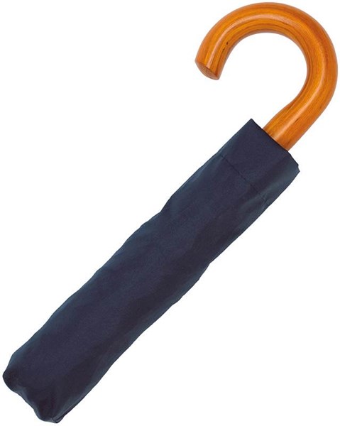 Obrázky: Modrý trojdielny automatický skladací dáždnik , Obrázok 3