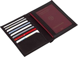 Obrázky: Kožený obal na pas a platobné karty