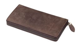 Obrázky: Dámska kožená peňaženka so zipsom, ochrana kariet