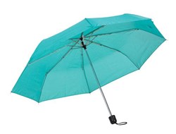 Obrázky: Tyrkysový trojdielny skladací dáždnik