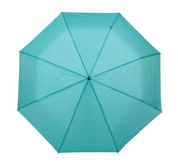 Obrázky: Tyrkysový trojdielny skladací dáždnik, Obrázok 2