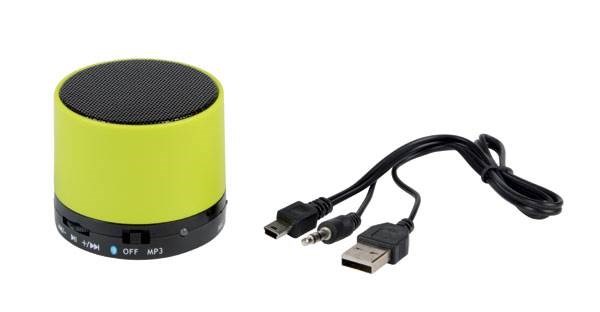 Obrázky: Zelený plast.bluetooth 4.1 reproduktor s rádiom