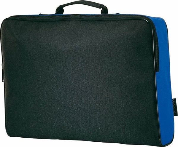 Obrázky: Polyesterový kufrík, čierna/modrá, Obrázok 2