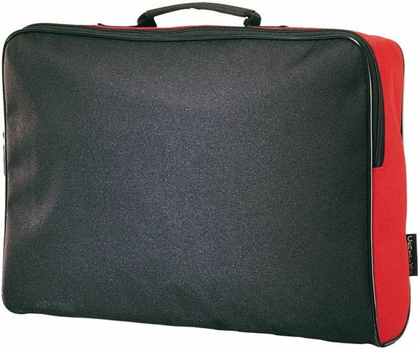 Obrázky: Polyesterový kufrík, čierna/červená, Obrázok 2