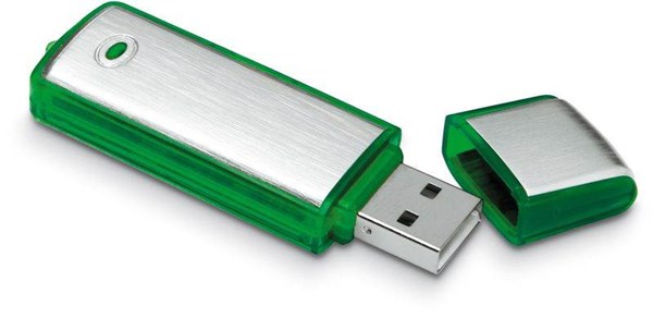 Obrázky: USB kľúč 8 GB, transparentná zelená