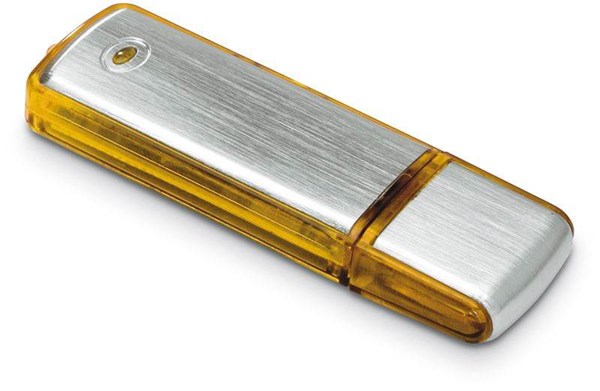 Obrázky: USB kľúč 2 GB, transparentná žltá