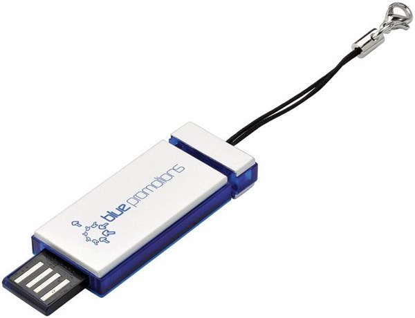 Obrázky: USB kľúč, 1 GB, modrá, Obrázok 2