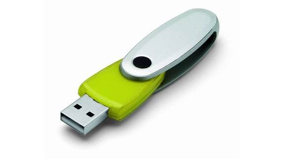 Obrázky: Rotating limetkový rotační USB flash disk 2GB, Obrázok 2