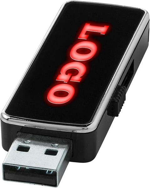 Obrázky: USB flash disk s podsvieteným červeným logom 4G