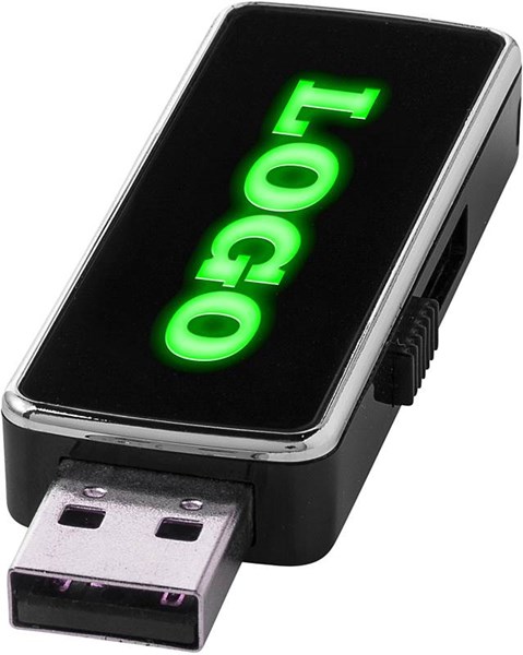 Obrázky: USB flash disk s podsvieteným zeleným logom 16G