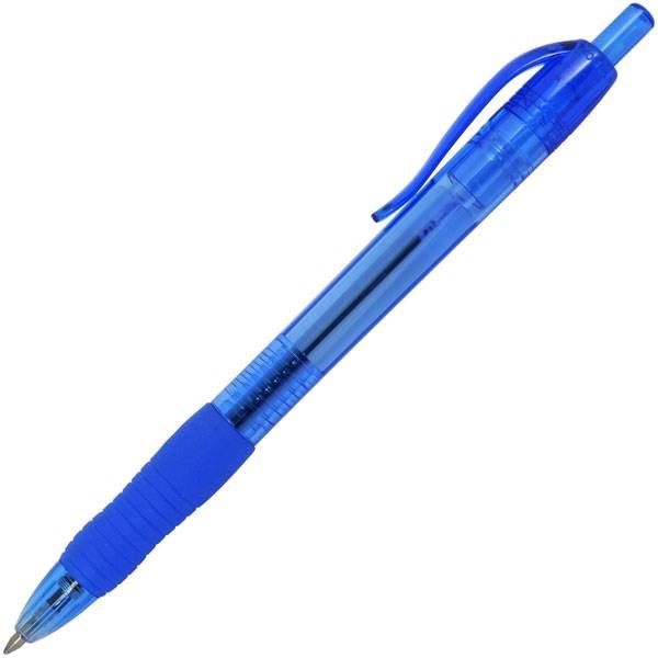 Obrázky: Gélové transparentné pero modré
