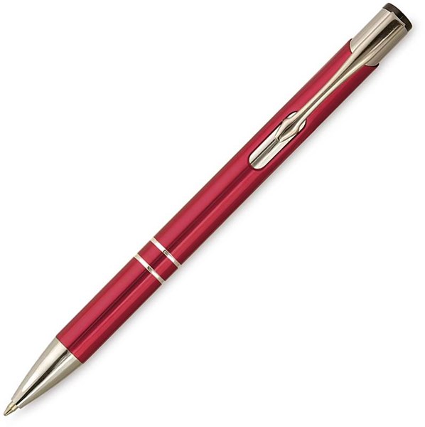 Obrázky: SUN,kovové guličkové pero, červená, Obrázok 3