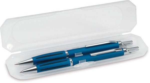 Obrázky: TINA,sada guličkového pera a mechan.ceruzky, modrá, Obrázok 1