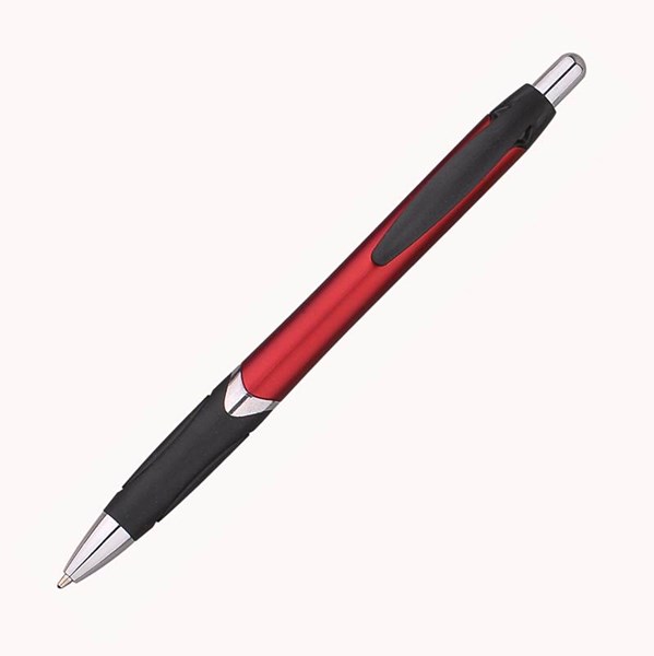 Obrázky: Guličkové pero s metalízou VERA,červená