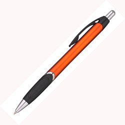 Obrázky: Guličkové pero s metalízou VERA,oranžová