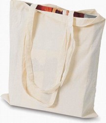 Obrázky: Nákupná taška z prírodnej bavlny s dlhými ušami