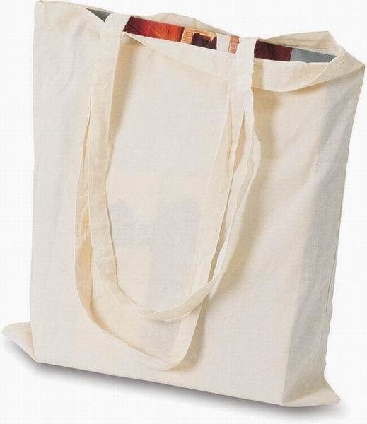 Obrázky: Nákupná taška z prírodnej bavlny s dlhými ušami, Obrázok 1