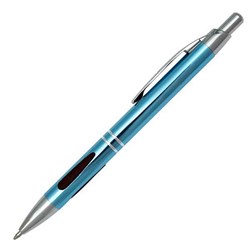 Obrázky: Modré kovové guličkové pero ATUL