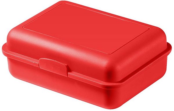 Obrázky: Červený plastový väčší desiatový box