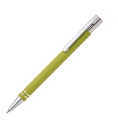 Obrázky: Svetlozelené kovové guličkové pero v tubuse