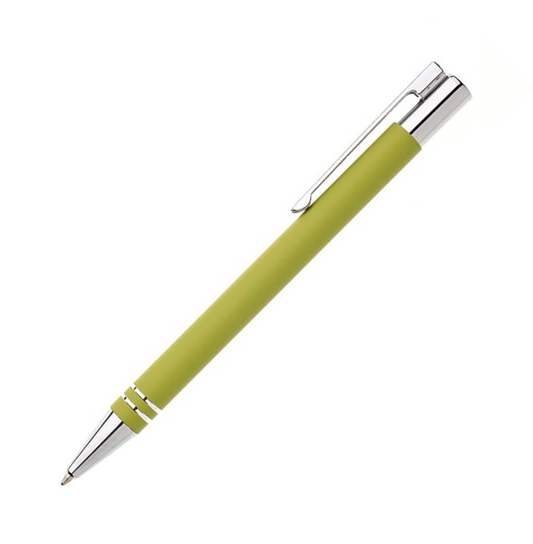 Obrázky: Svetlozelené kovové guličkové pero v tubuse, Obrázok 2