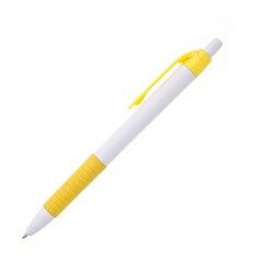 Obrázky: Guličkové pero DENI, bielo-žlté