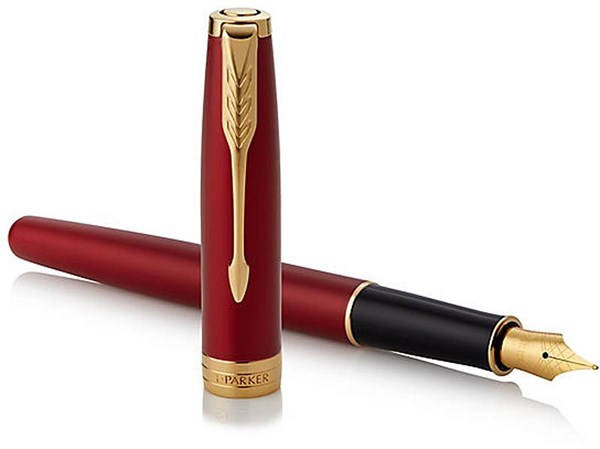 Obrázky: PARKER Sonnet Red GT, plniace pero, hrot F, Obrázok 4