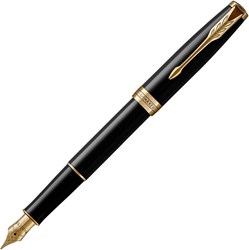 Obrázky: PARKER Sonnet Black GT, plniace pero, hrot M