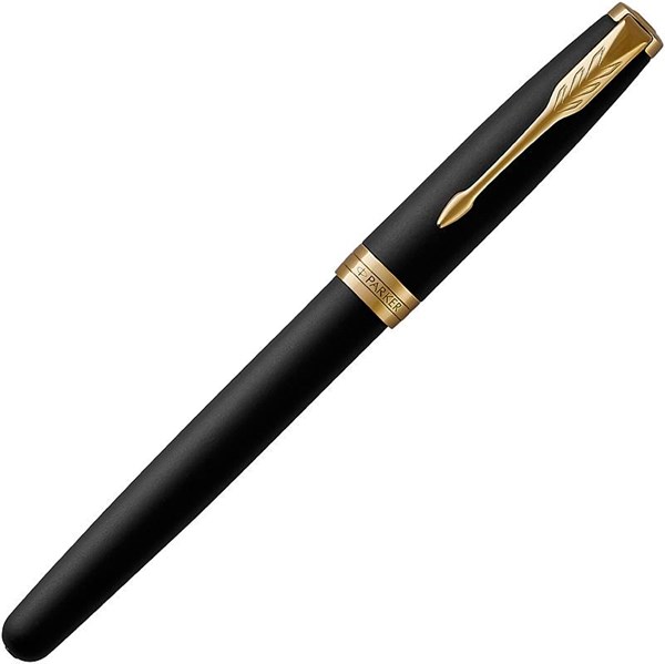 Obrázky: PARKER Sonnet Matte Black GT, plniace pero, hrot F, Obrázok 2