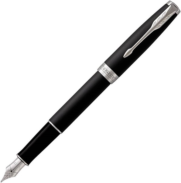 Obrázky: PARKER Sonnet Matte Black CT, plniace pero, hrot M