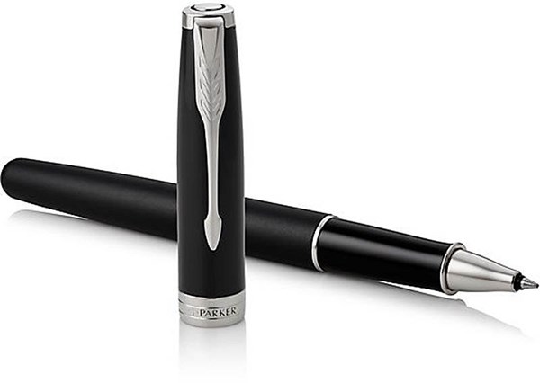 Obrázky: PARKER Sonnet Matte Black CT,roller, Obrázok 3