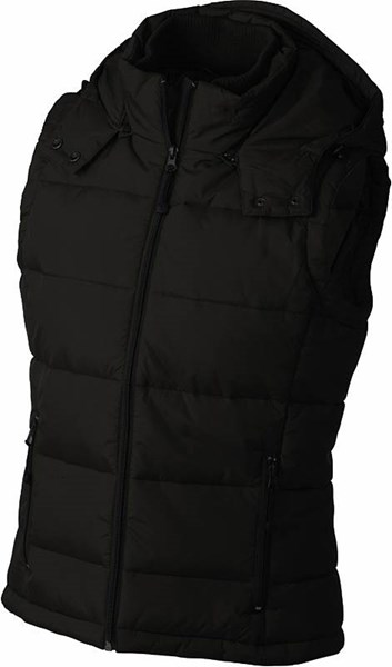 Obrázky: Dámska zimná vesta čierna,XL