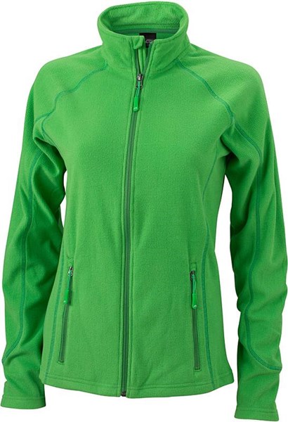 Obrázky: Stella 190 zelená dámska flísová bunda   L