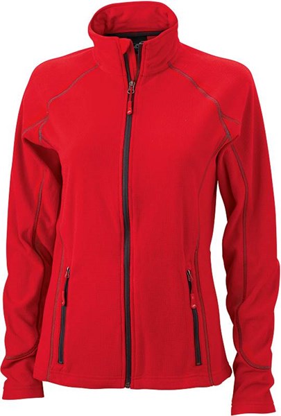 Obrázky: Stella 190 červená dámska flísová bunda  XL