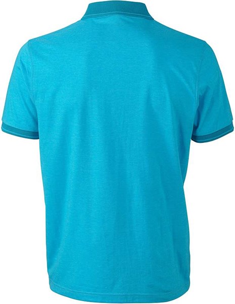 Obrázky: Tyrkysová polokošeľa HEATHER MELANGE 170 XXL, Obrázok 2
