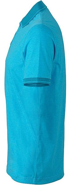 Obrázky: Tyrkysová polokošeľa HEATHER MELANGE 170 XXXL, Obrázok 3