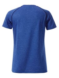 Obrázky: Dámske funkčné tričko SPORT 130, modrý melír XXL