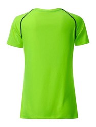 Obrázky: Dámske funkčné tričko SPORT 130, zelená/čierna XL