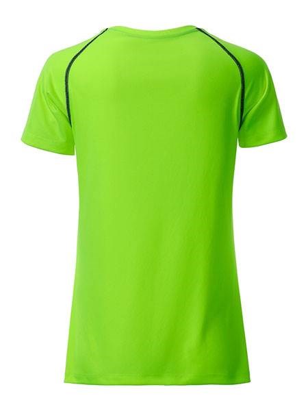 Obrázky: Dámske funkčné tričko SPORT 130, zelená/čierna M